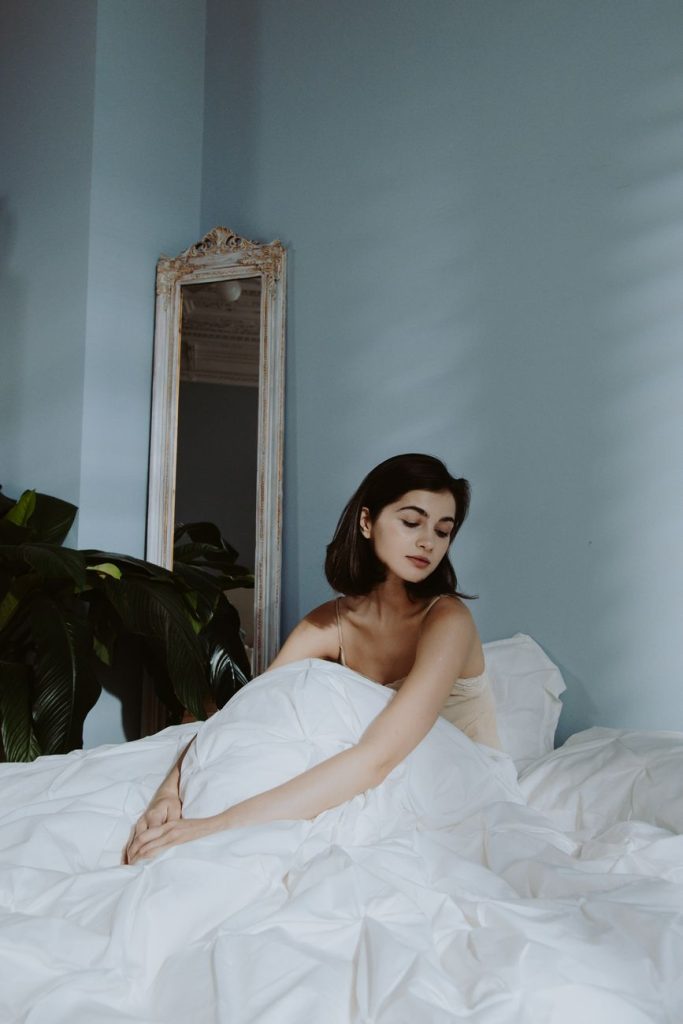 Intimate boudoir setting