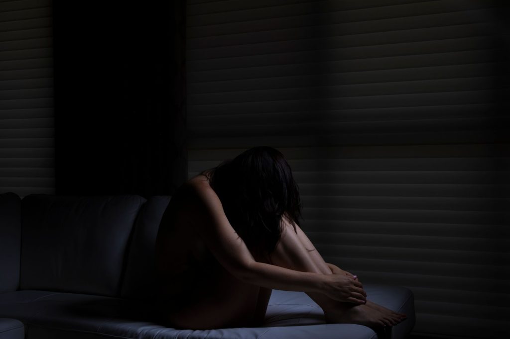 Intimate boudoir setting