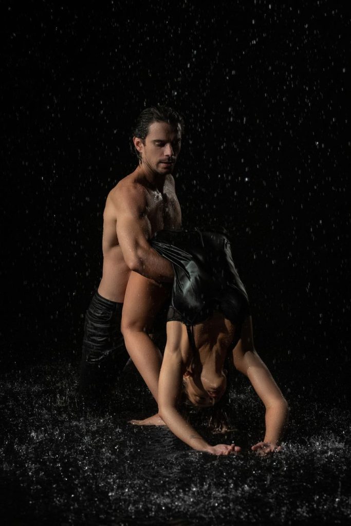 Couple embracing
